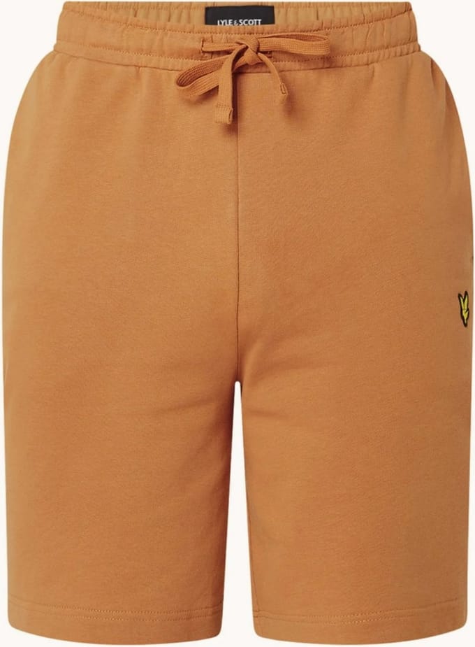 Lyle & Scott Straight fit korte joggingbroek - Cognac - Maat XL