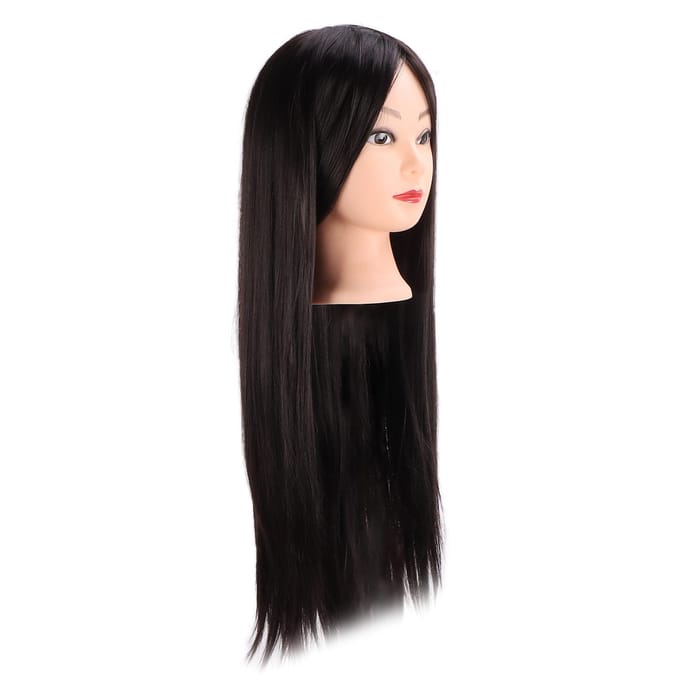 Lang Haar Mannequin Hoofd Professionele Kapper Haar Oefen Styling Trainingspoppen Hoofd voor black