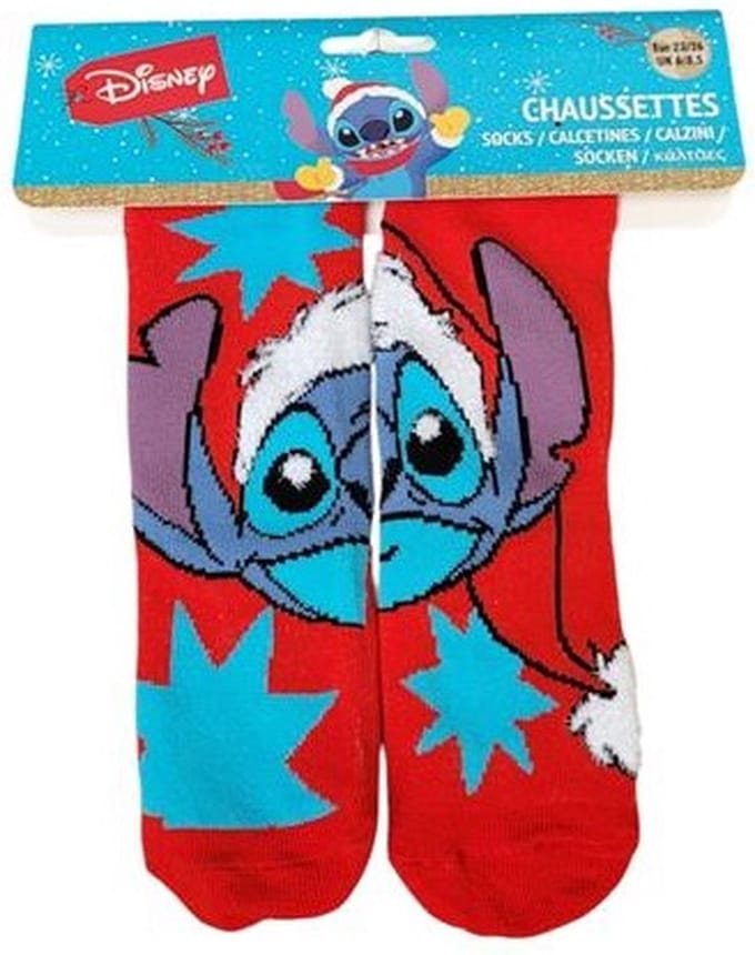 Disney Stitch - Sokken Disney Stitch - kerst - maat 27/30