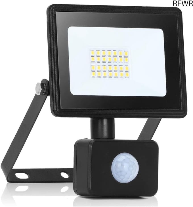 RFWR® Led-spot met bewegingssensor 20W voor buiten - IP65 waterdicht en zeer helder