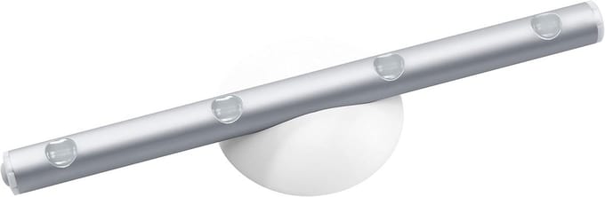 Batterij LED-lamp zilver voor binnenruimten