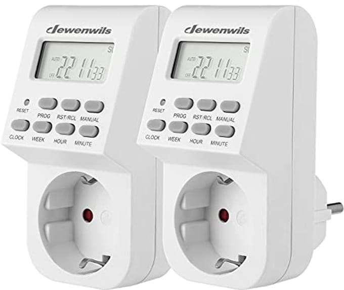 Digitale Timer Stopcontact met 20 Programmeerbare Instellingen en LCD Display voor Huishoudelijke Apparaten