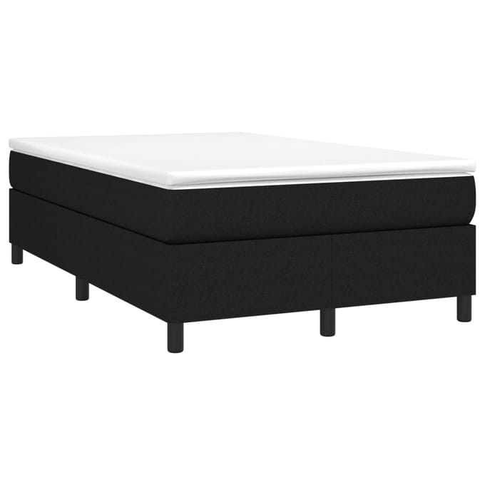 vidaXL - Boxspring - bed - 120x200 - cm - stof - zwart