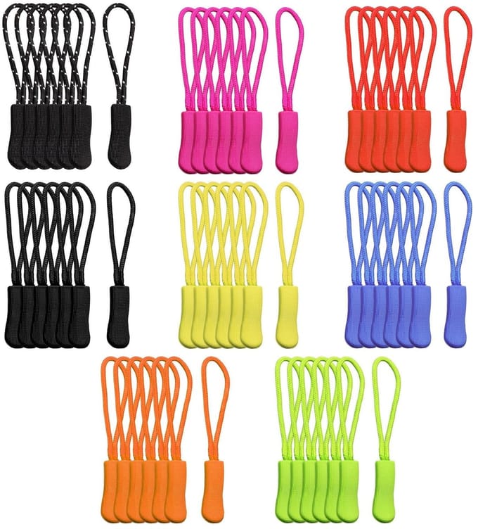 Dailygoods- Ritstrekkers 56 stuks - Ritsverlenging - Antislip