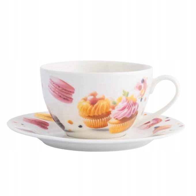 Altom Design Słodkości Porseleinen Kop & Schotel 260ml - Cadeau