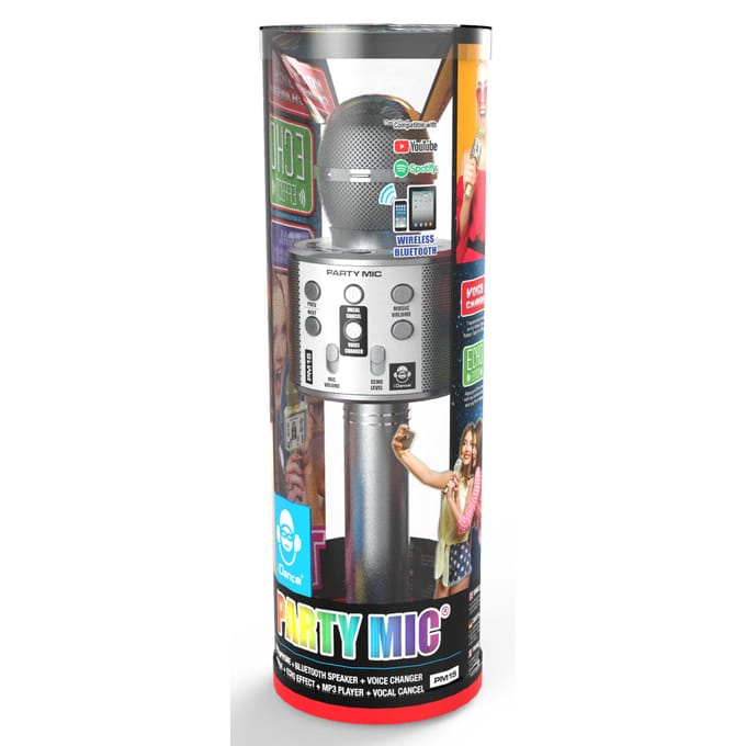 iDance PARTY MIC Zilver Karaokemicrofoon