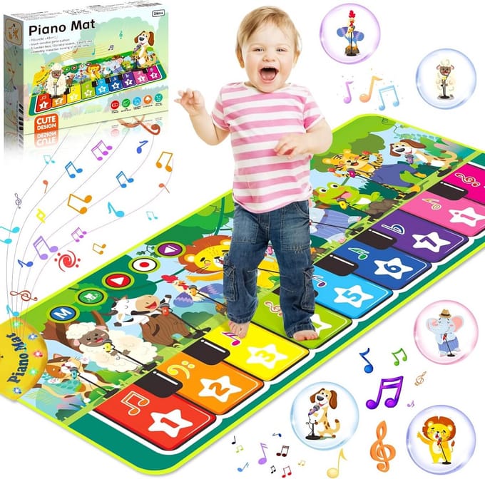 Kindvriendelijk Speelgoedpiano met 9 Toetsen voor Muziekontwikkeling