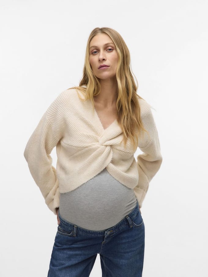 Mama Licious Top Gebreide Zwangerschaps-pullover
