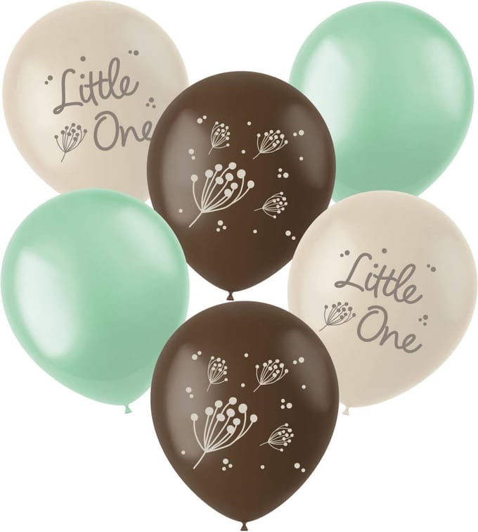 Latexballonnen - Blooming Baby Little One - 33 cm - 6 stuks
