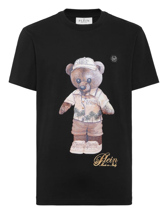 Round Neck T-Shirt Teddy Beach
