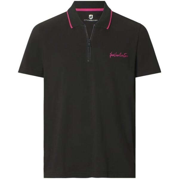 Jan Vanderstorm herren Poloshirt - 52/54 - zwart - Plus Size