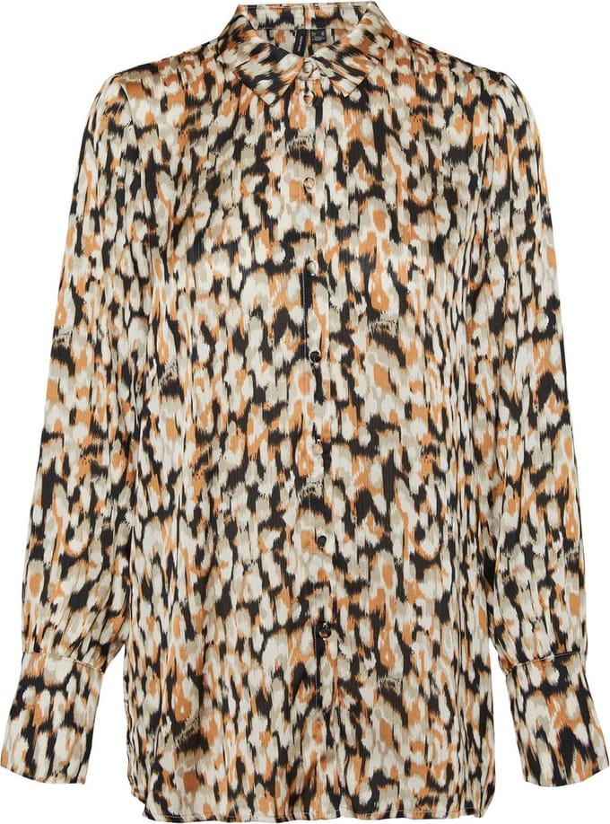 Vero Oda Ea Elia L/s Shirt Birch | Maat: M