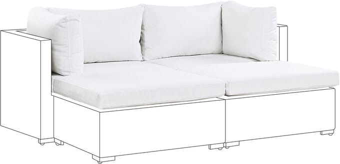 NOTO - Kussenhoezen - Gebroken wit - Polyester