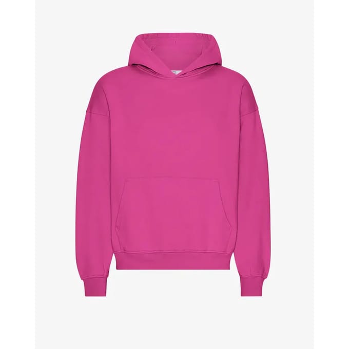 Oversized sweatshirt met capuchon Colorful Standard Magenta Blaze