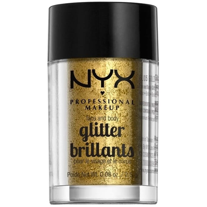 NYX Professional Make-Up Face &amp; Body Glitter Brilliants Gold 2,5 g