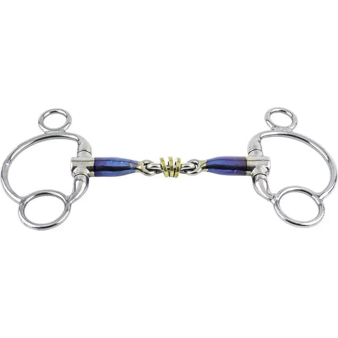 Pessoa paardenbit Trust Sweet Iron 2,5 Eggbutt Brass Ring 16