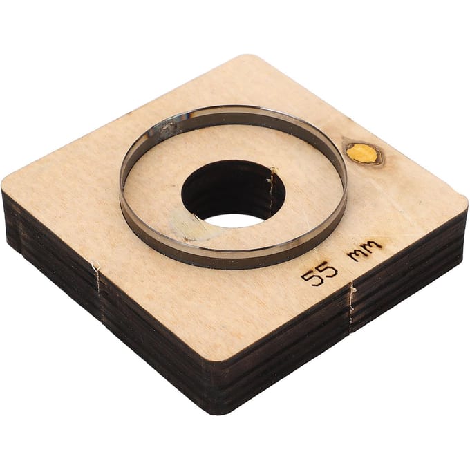 Lederen Snijmal 55mm Diameter Holle Ronde Vorm Legeringsstaal DIY Verwerking Ponsmal beige