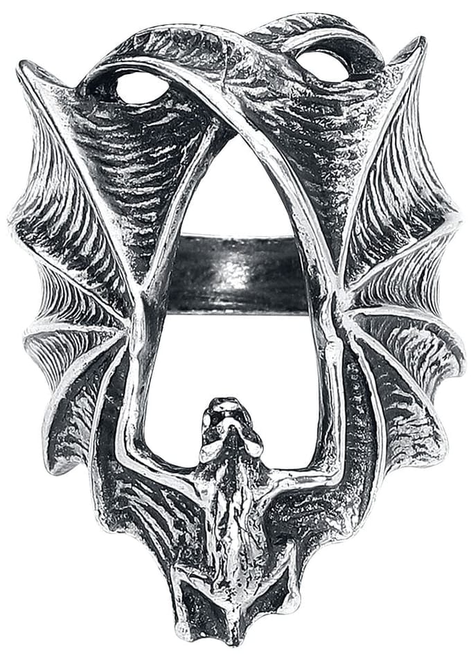Alchemy Gothic - Gothic Ring - Stealth - zilverkleurig