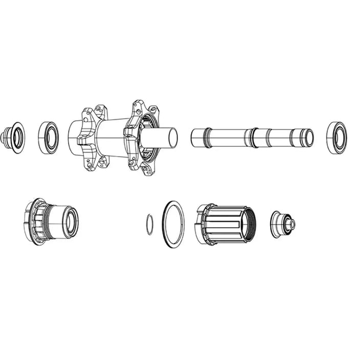 Keramische naaf lager upgrade kit Zipp 61903