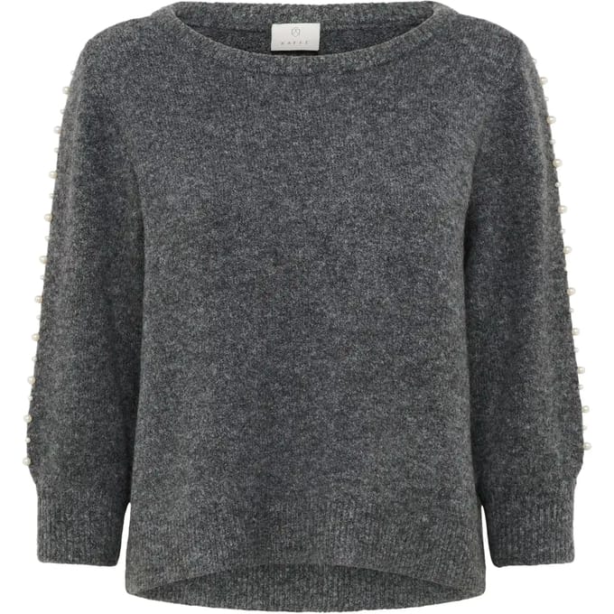 Kaffe Trui Kabetty Pullover 10510632 100123 Grey Melange Dames Maat - L