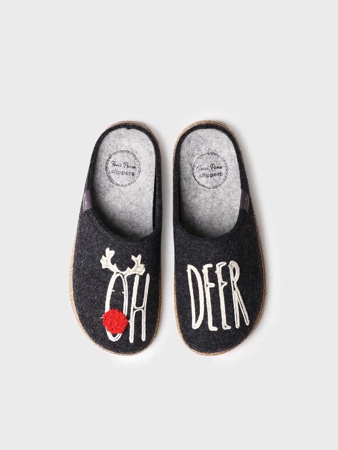 Damesslippers van vilt | DELI-DR