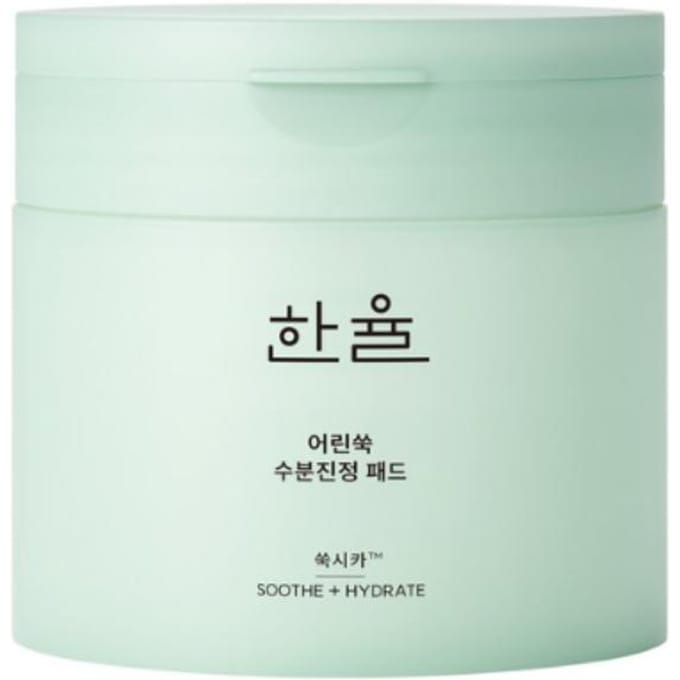 Hanyul Young Mugwort Moisture Soothing Pad 170ml (60 tampons) white