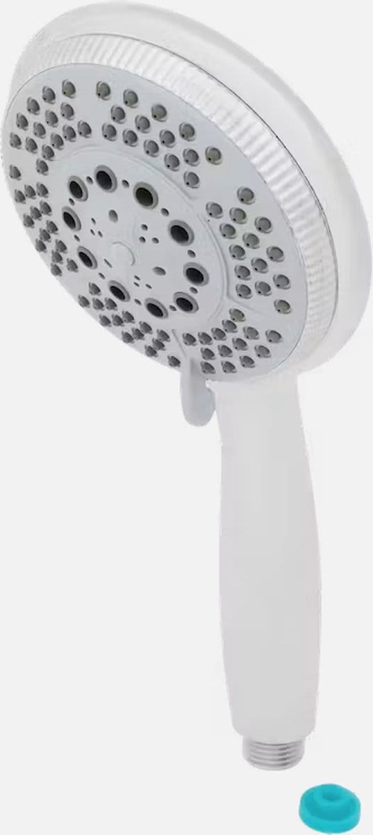 handdouche - douchekop - ø 10 cm - 5 Standen - Watervaluitloop - Waterstop - Chroom
