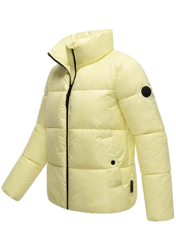 Marikoo dames winterjas Hazalee in puffer-stijl met glanzende look