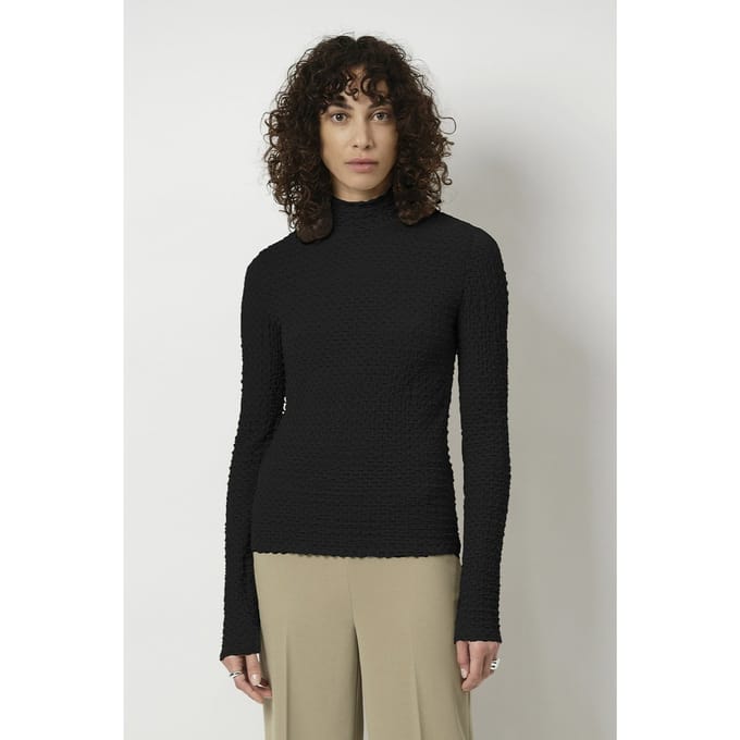 Dante6 -zane Structured Layering Top Raven Größe: XS | Longsleeves Outlet | Damen