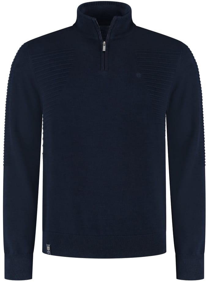 Fellows United Pullover half zip ribs at side Navy (52.1118 - 110)