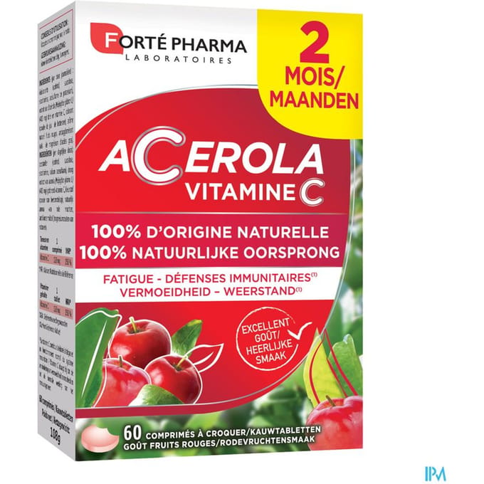 Energie Acerola 35% Gratis Kauwtabletten 60
