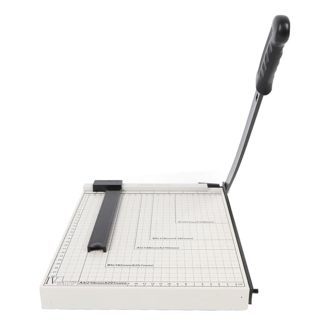 A4 Papiersnijder Nauwkeurige Schalen Efficiënte Multifunctionele Professionele Papiertrimmer Papiersnijder white