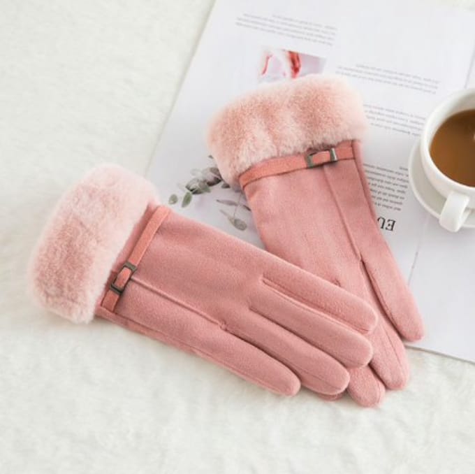 Hidzo Dames Handschoenen Roze Maat S/M