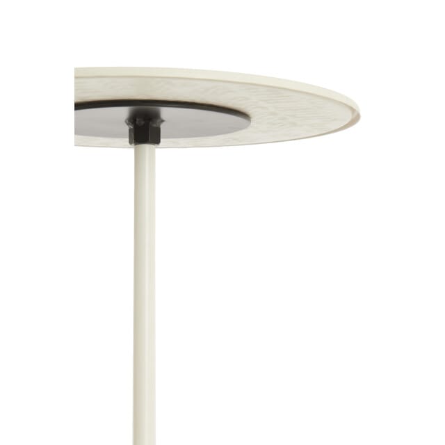 Light & Living - Bijzettafel LIA - Ø38x54 cm - Wit - Set van 2