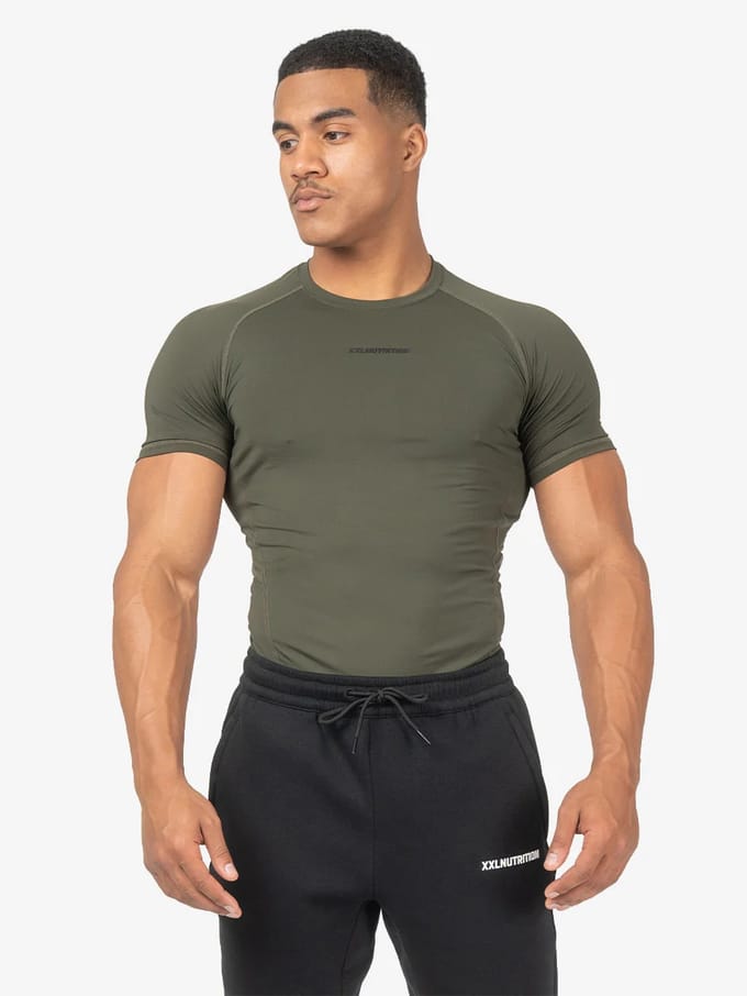 XXL Sportswear Compression T-Shirt - Green Groen M