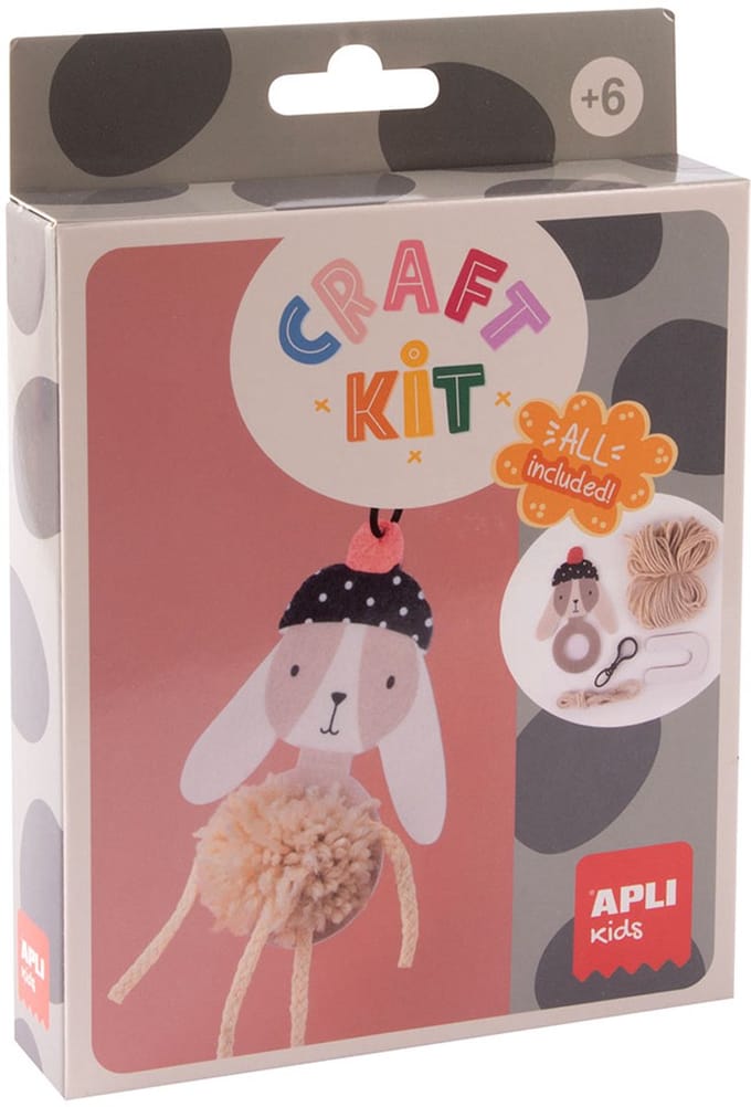 APLI Kids knutselset pompom konijn - creatief speelgoed voor kinderen.