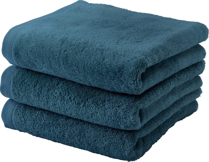 London Handdoek Ocean | Blauw | Katoen