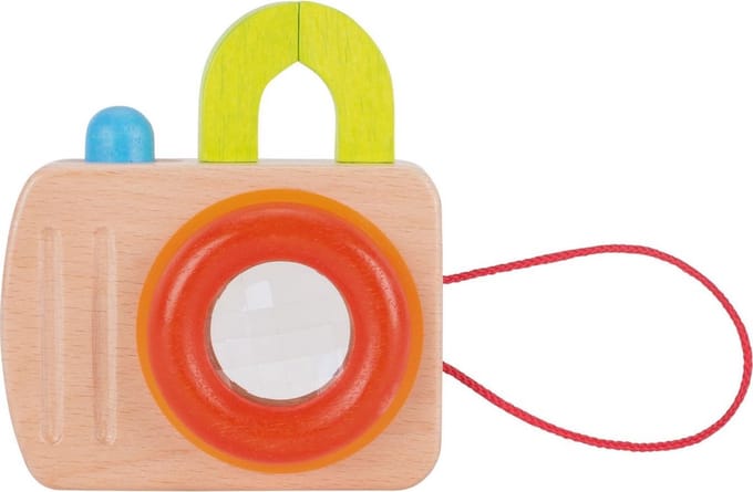 Houten Camera Afmeting artikel: 11,5 x 10 x 5 cm