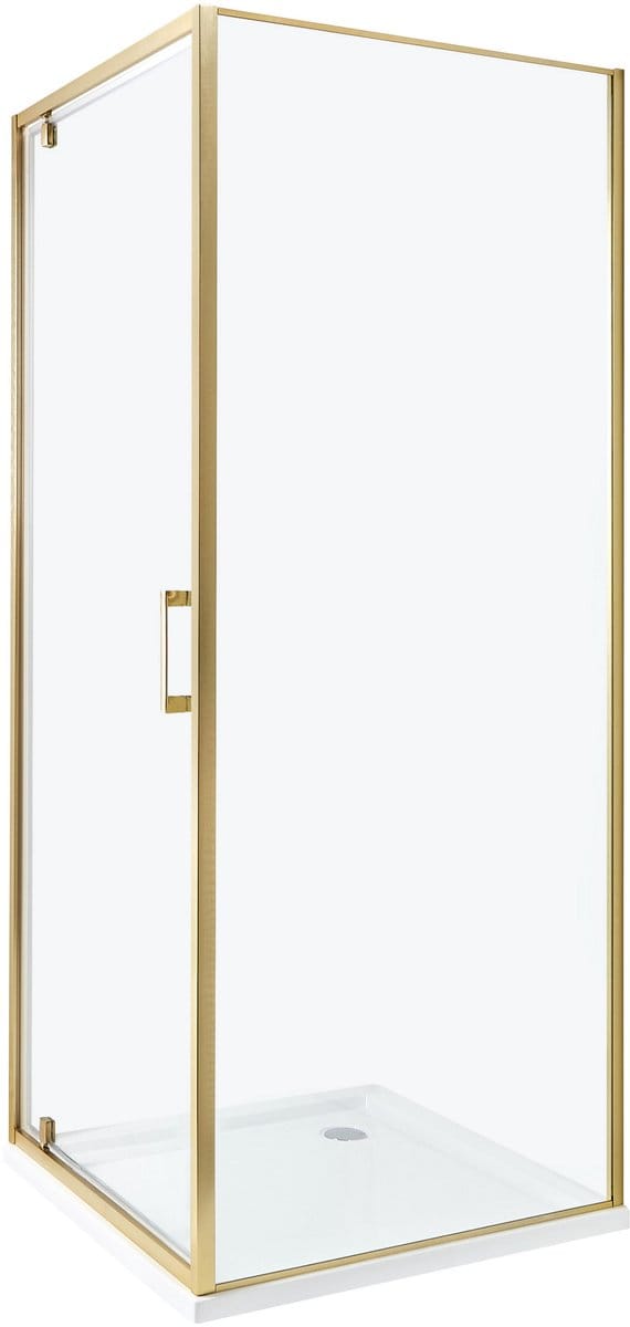 DARLI - Douchecabine - Goud - 70 x 70 x 185 cm - Veiligheidsglas