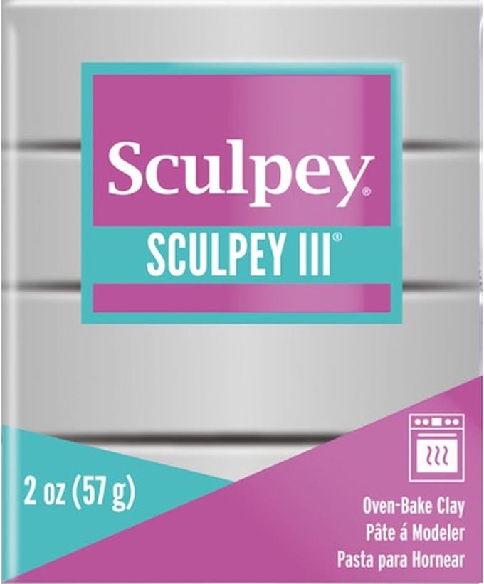 Klei III silver - 57 gr - Sculpey