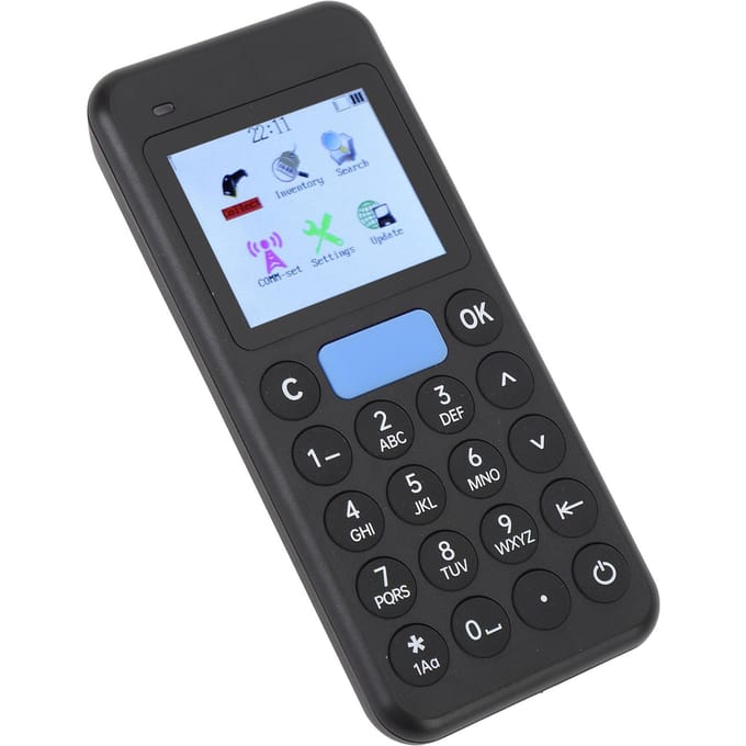 Draagbare Voorraadscanner 2,4-inch Scherm Handheld 1D 2D Draadloze Barcode Scanner Gegevensverzamelaar white