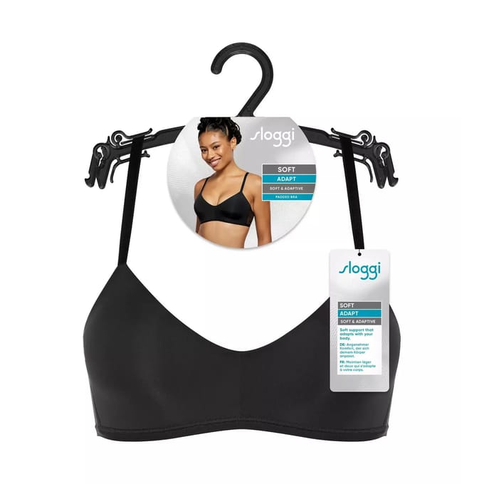 sloggi Soft ADAPT P Dames Beha - Zwart - Maat XL