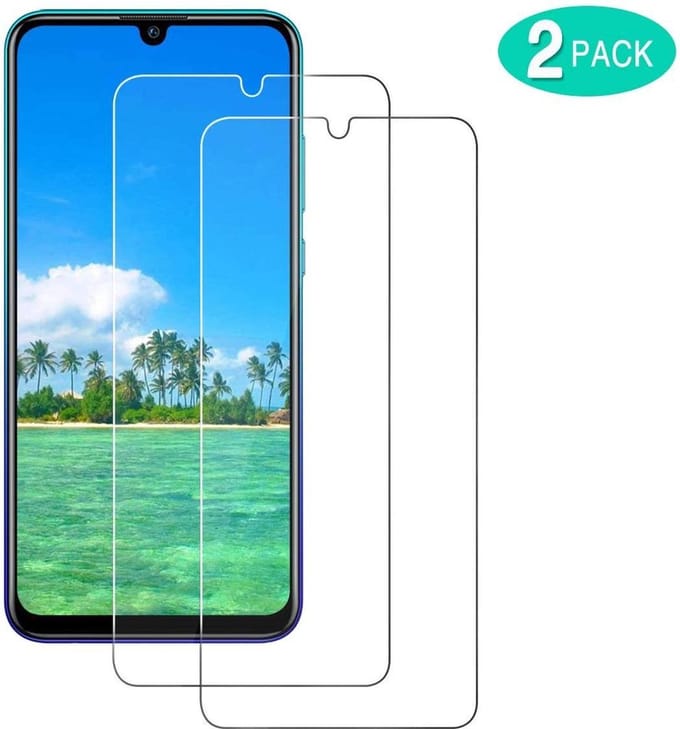 Screenprotector Glas - Tempered Glass Screen Protector Geschikt voor: Huawei P Smart Plus 2019  - 2x