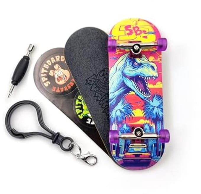 Complete Skateboard Set with 5-Layer Wooden Deck and Transparent Wheels