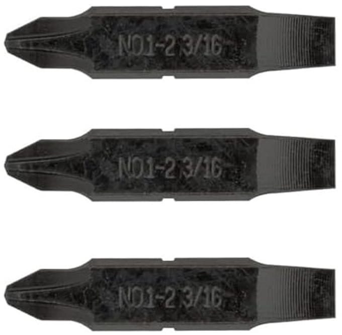 Leatherman #1 & #2 Kreuzschroevendraaier-Bits - Voor Multi-Tools met verwisselbare Bithouder, Inclusief 4,76 mm Platter Schroevendraaierbits
