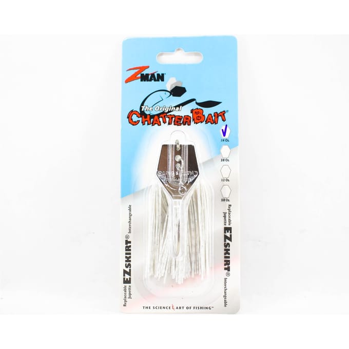 Leurre coulant Zman Chatterbait 1/4 oz blanc (0010) white
