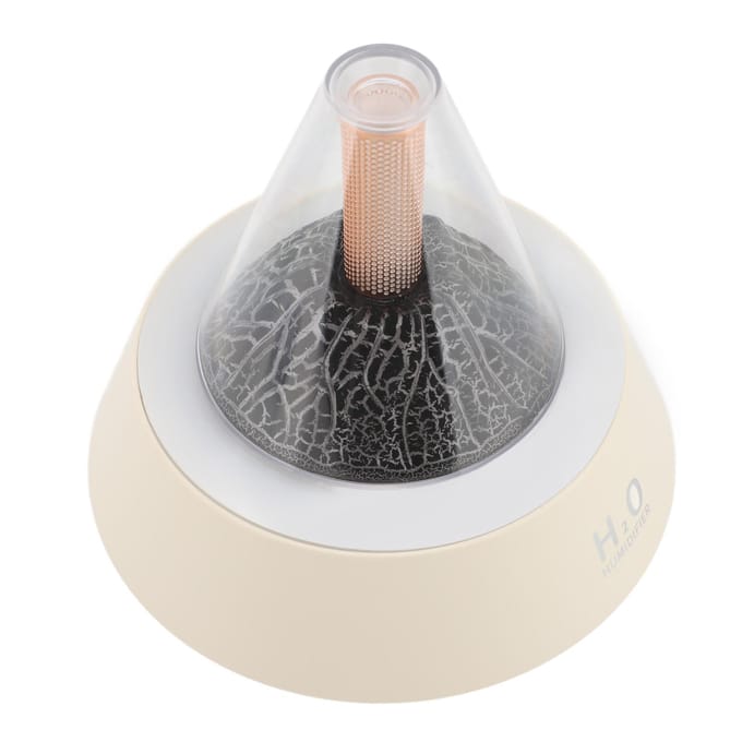 Vlam Aroma Diffuser Automatische Kleurrijke Vlam Geur Diffuser Luchtbevochtiger met Automatische Uitschakeling wit