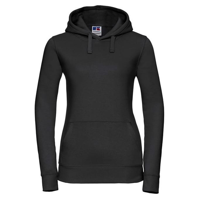 Russell Dames/Dames Authentic Hoodie (Zwart)