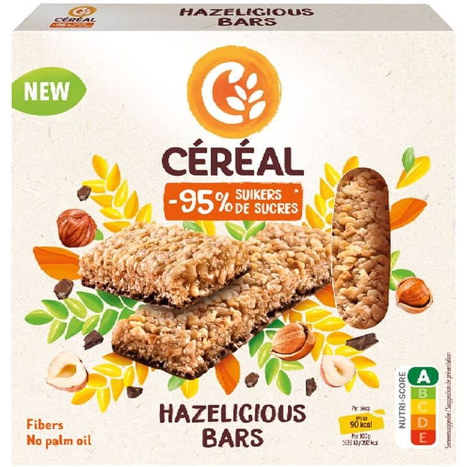 Céréal Hazelicious Bars - 3 stuks