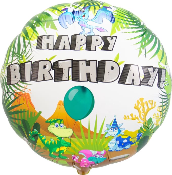 Heliumballon Happy Birthday Dinosaurus